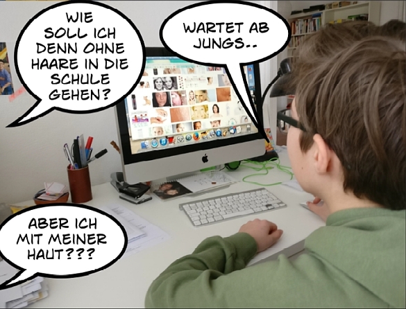 Hier sehen Sie einen Beispielcomic.